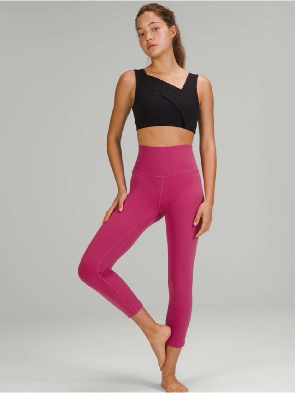 Lululemon Align High Rise Pant 23” Pink Lychee yoga